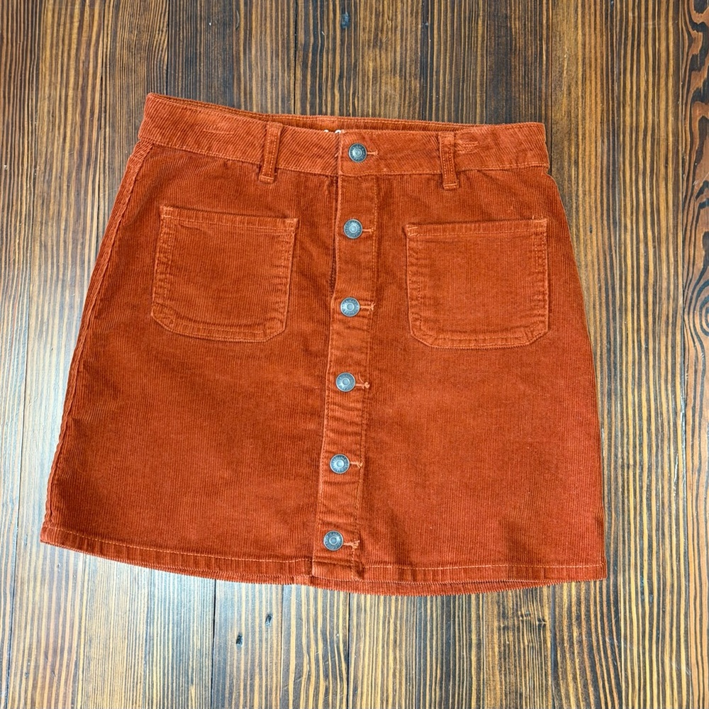 Cat & Jack Rust Corduroy Skirt - girls size 14